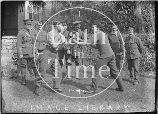 Bare knuckle fighting 12th Hants, Bath No. 37 1915