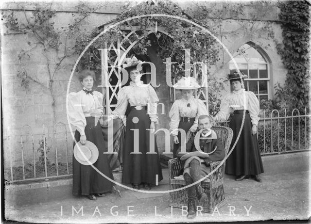 Family outside Tucking Mill House c.1910