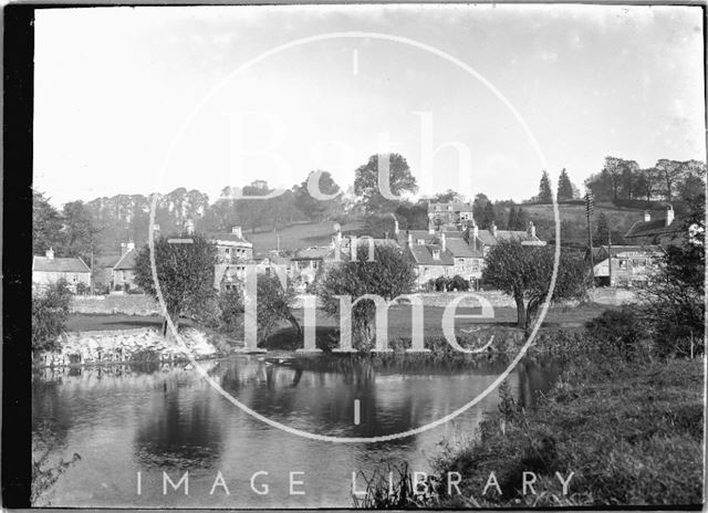 View of Stambridge and Fiveways, Batheaston from across the River Avon c.1920