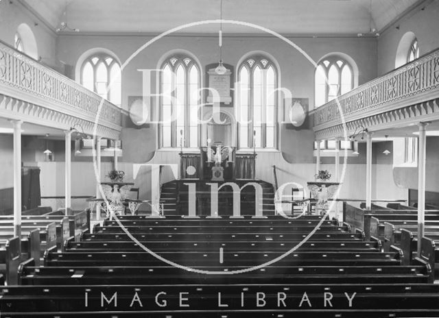 Interior of the Countess of Huntingdon's Chapel, Vineyards, Bath c.1920