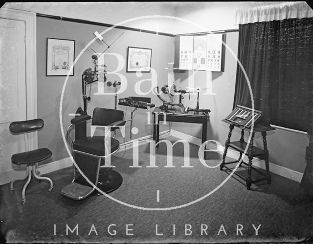 Interior of the opticians c.1920