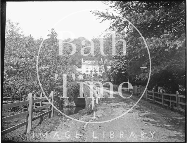 The bridge and approach to Iford Manor, Wiltshire c.1905