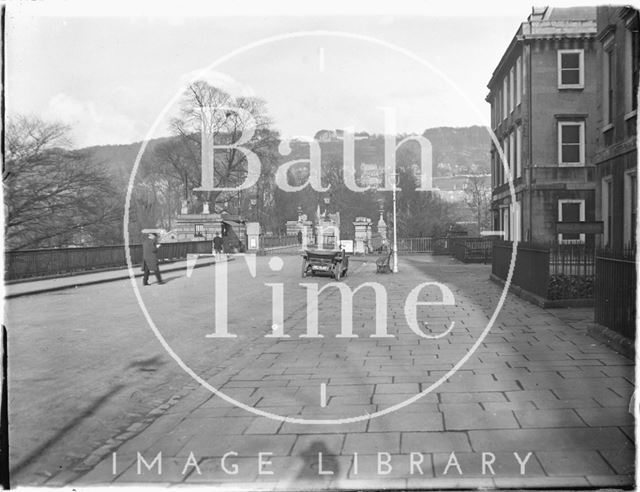 North Parade, Bath looking towards the toll bridge, facing east c.1910