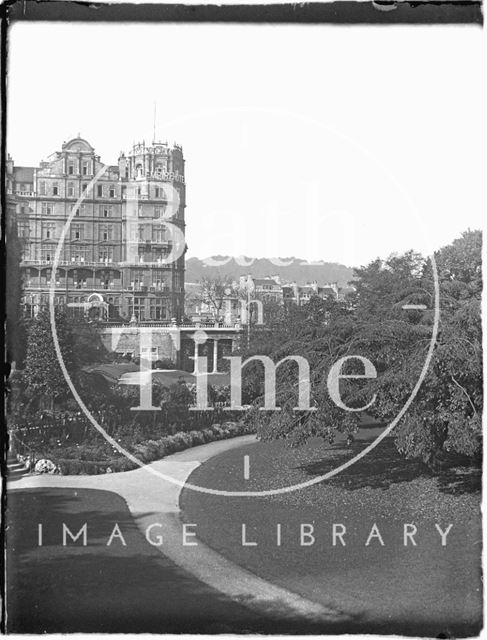 The Empire Hotel and Parade Gardens, Bath c.1910