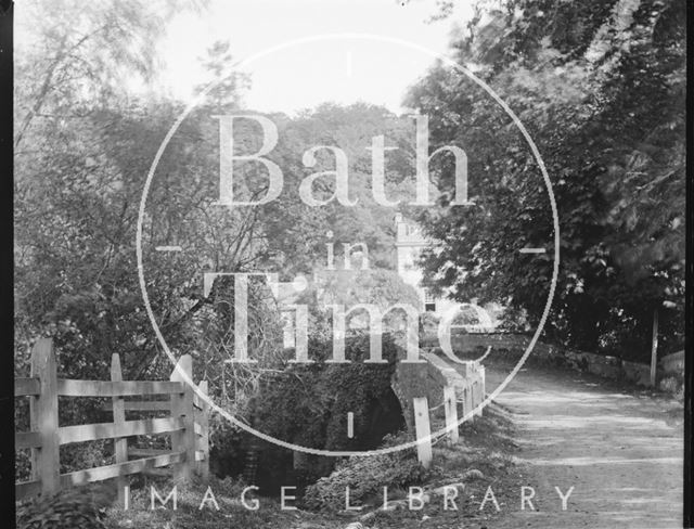 The bridge and approach to Iford Manor, Wiltshire c.1905