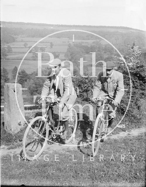 Members of Bath Cycle Club at Dry Arch, Warminster Road, Bathampton c.1905