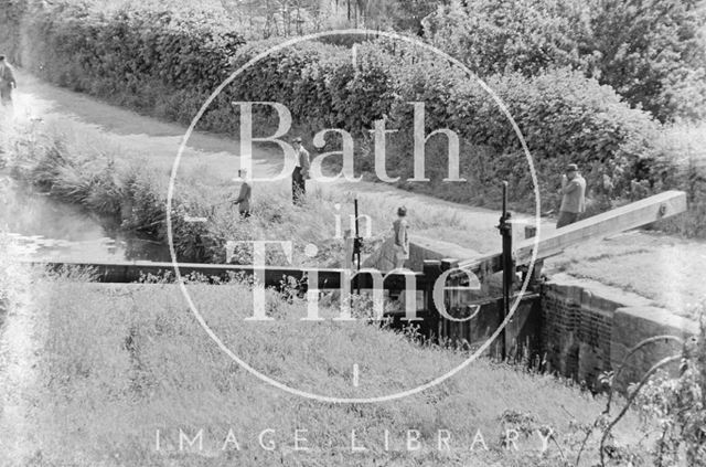 View of the Kennet and Avon Canal from Sydney Buildings, Bath c.1930