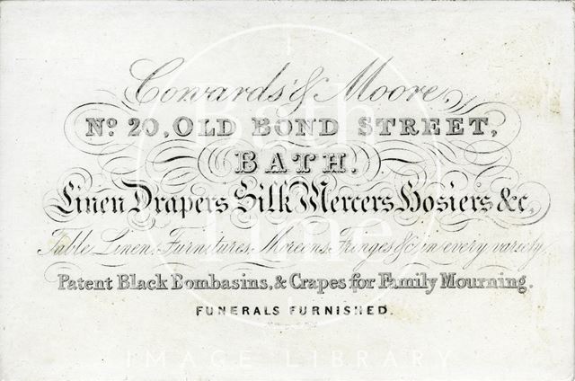 Coward & Moore, 20, Old Bond Street, Bath c.1830