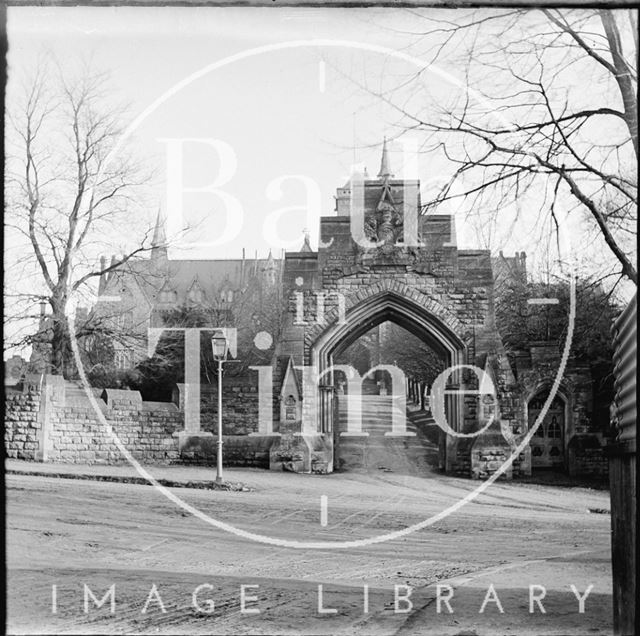 Entrance to the Royal High School, Lansdown, Bath c.1890