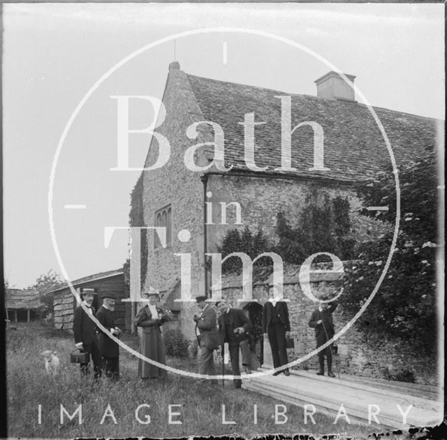 Group of people at South Wraxall Manor, Wiltshire c.1890