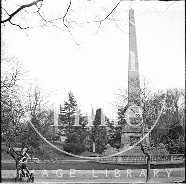 Obelisk and Dairy Farm, Royal Victoria Park, Bath c.1890