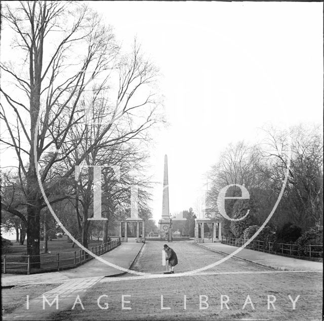 Royal Victoria Park and gates, Bath c.1890