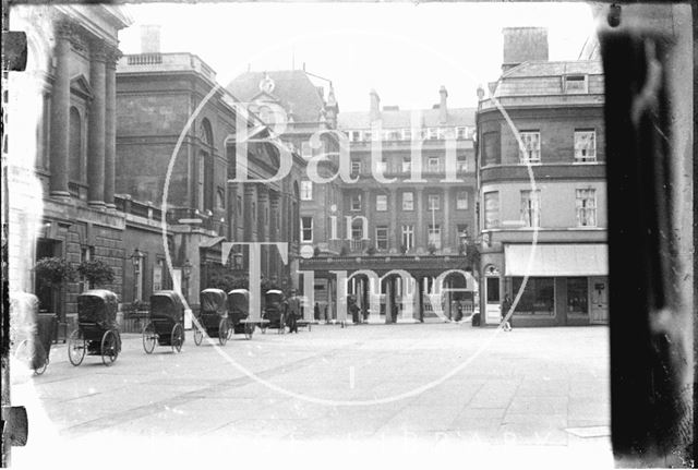 Bath chairs outside the Pump Room, Bath c.1920