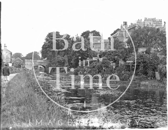 The Kennet and Avon Canal, Sydney Buildings, Bathwick, Bath c.1910