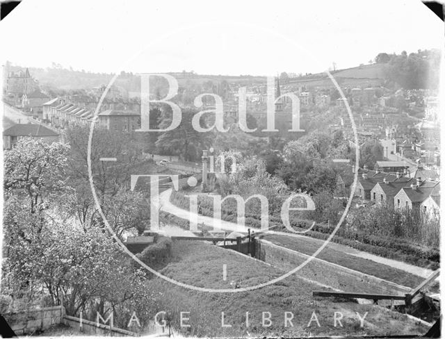 The Kennet and Avon Canal, Sydney Buildings, Bathwick, Bath c.1958