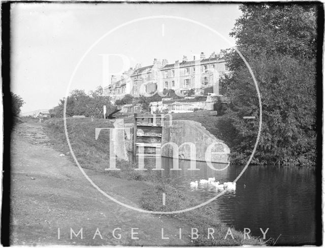 The Kennet and Avon Canal, Sydney Buildings, Bathwick, Bath c.1958