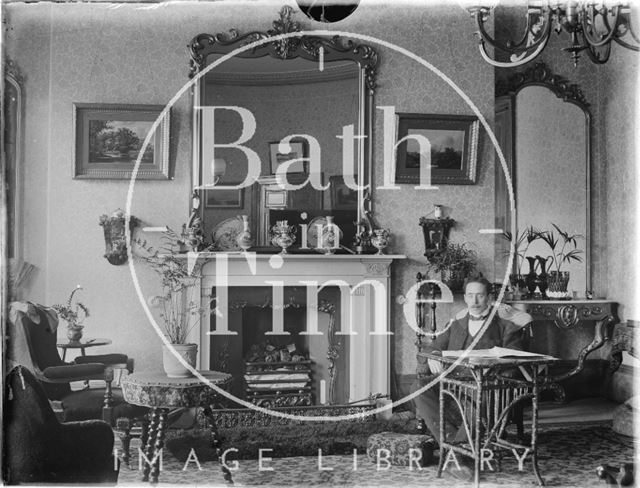 Interior of the photographer's house at Great Pulteney Street, Bath c.1900