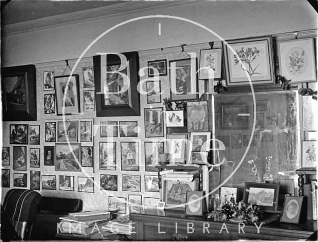 Interior of the photographer's house at Sydney Buildings, Bath 1959