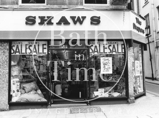 Shaws the Drapers in Westgate Street, Bath 1993