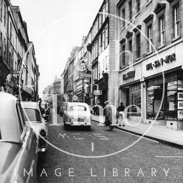 View down Westgate Street, Bath c.1960