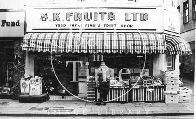 SK Fruits, Westgate Street, Bath 1989