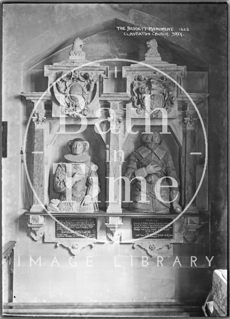 The Bassett Monument - 1629, Claverton Church, Bath c.1938