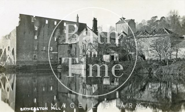 Batheaston Mill, destroyed by fire c.1909