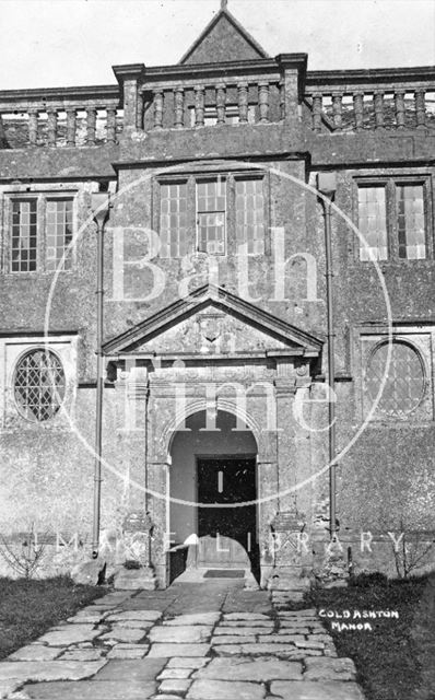 Entrance to Cold Ashton Manor, Gloucestershire c.1920