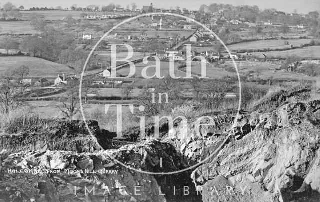 Holcombe from Moon's Hill Quarry, Somerset 1938