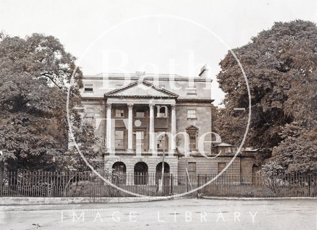 The old Sydney Hotel, now the Holburne Museum, Bath c.1894