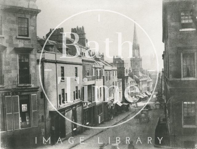 Broad Street from Princes Buildings, Bath 1853