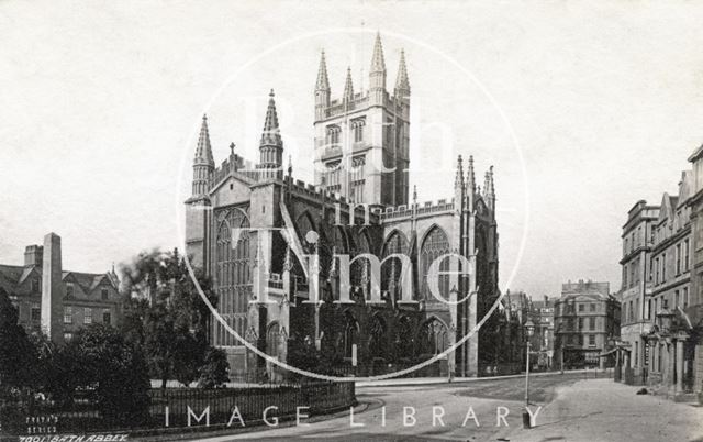 View of Bath Abbey from the Orange Grove 1874