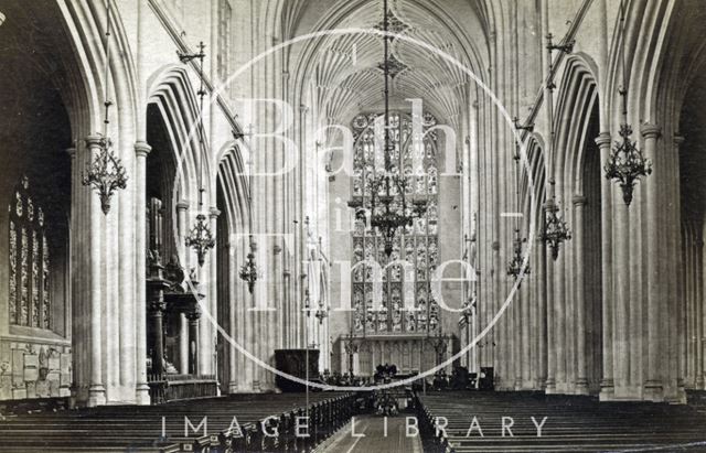 Interior of Bath Abbey c.1870?