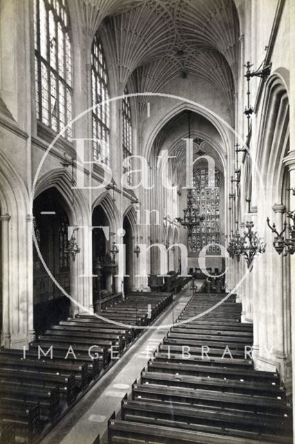 Interior of Bath Abbey c.1870?