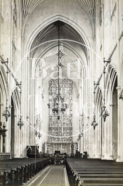 Interior of Bath Abbey c.1870?