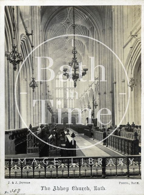 Interior, Bath Abbey c.1870