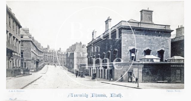 The Assembly Rooms from Bennett Street, Bath c.1865