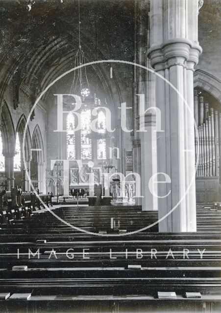 Interior of St. Andrew's Church, Julian Road, Bath c.1890