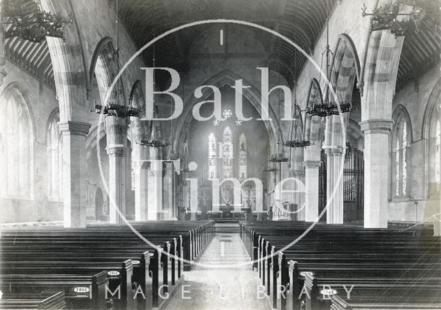 Interior of St. Andrew's Church, Julian Road, Bath c.1890