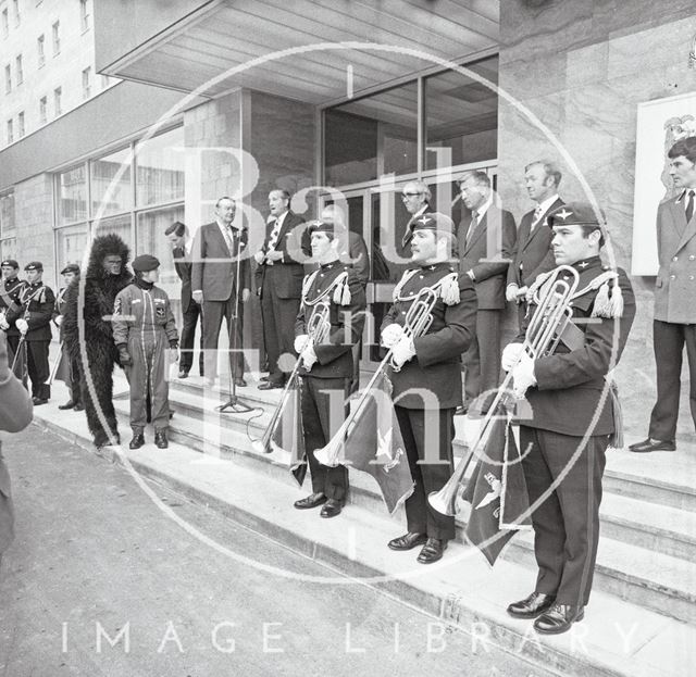 The opening of the Beaufort Hotel, Bath 1973