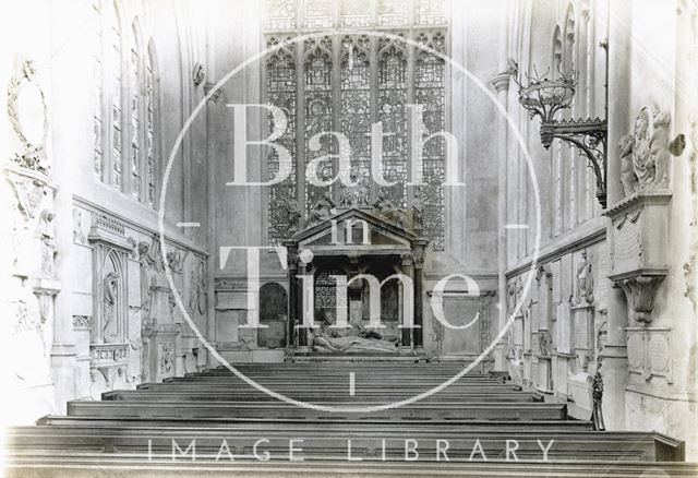 Lady Waller's Monument, south transept, Bath Abbey c.1890