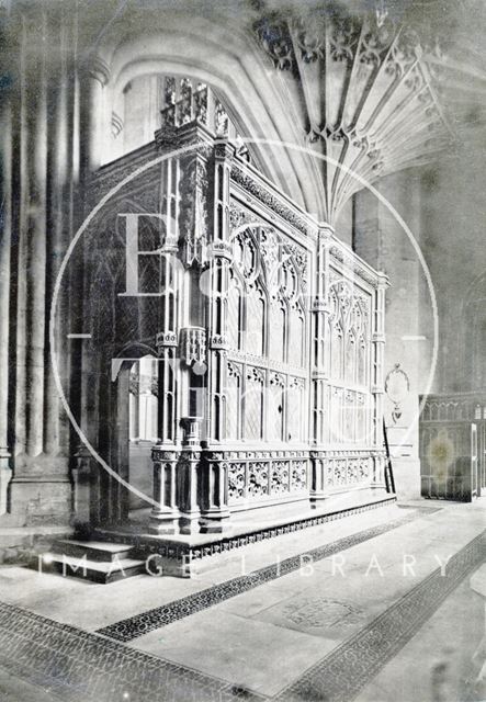 Prior Bird's Chantry chapel, Bath Abbey c.1873