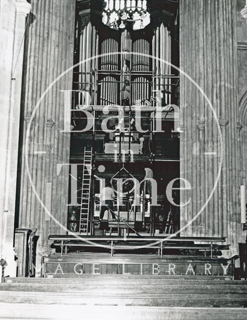 The organ, Bath Abbey 1973