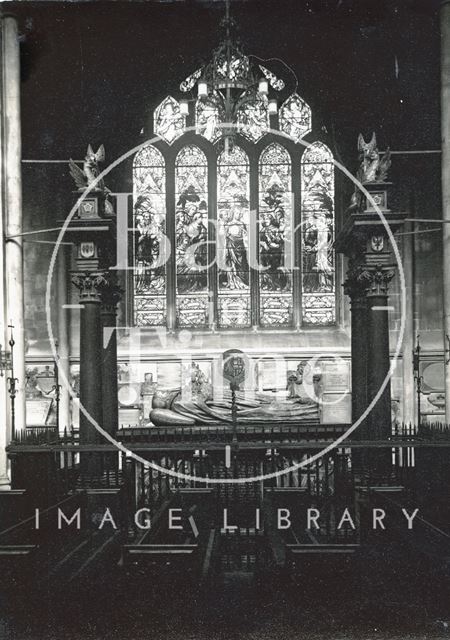 Bishop Montague's Tomb, inside Bath Abbey c.1950