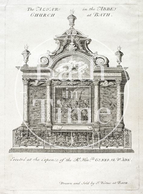 The altar in the Abbey Church, Bath 1725