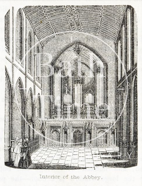 Interior of Bath Abbey 1845