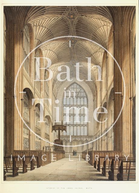 Interior of the Abbey Church, Bath c.1840