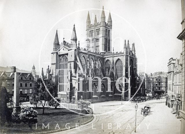 Abbey Church from Orange Grove, Bath c.1867