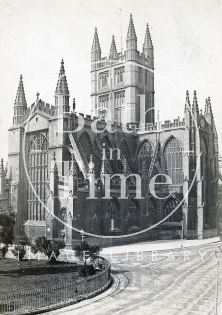 Abbey Church, view from Orange Grove, Bath c.1880