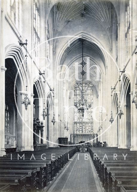 Bath Abbey interior c.1880